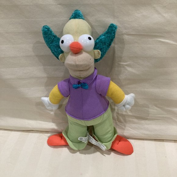 The Simpsons Krusty The Clown 12" Plush Toy 2005 - Picture 1 of 6
